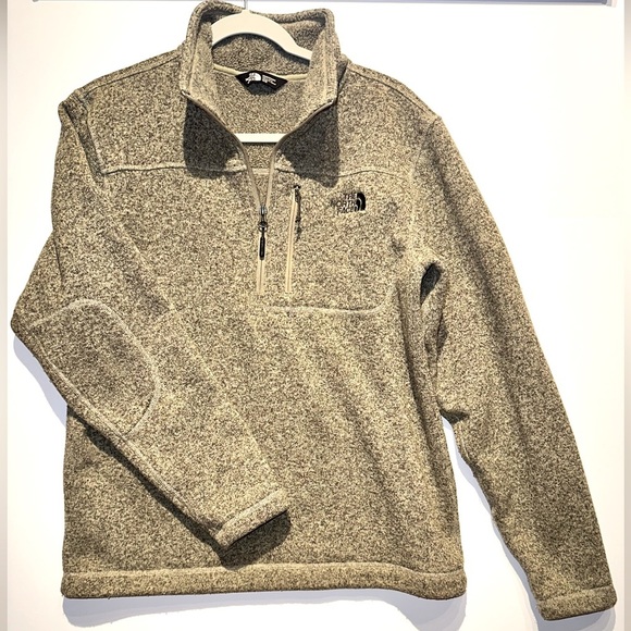The North Face Other - The North Face Gordon Lyons 1/4 Zip Men's Lg Sleeve Pullover beige Pepper Fleece